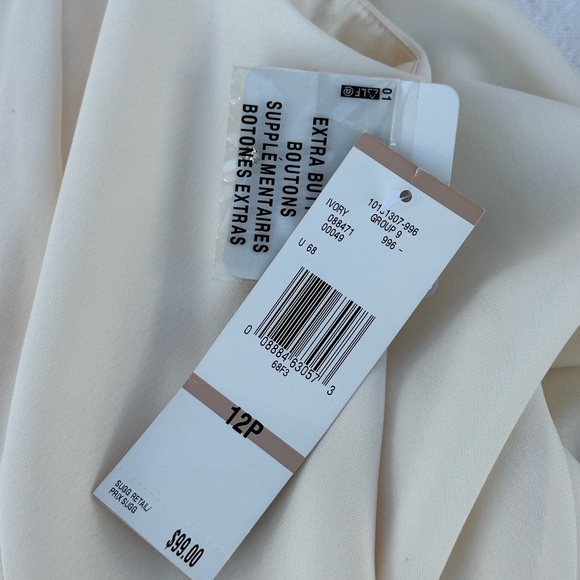 Evan PiconeElegant Cream Sleeveless Dress#A1 - Picture 4 of 10